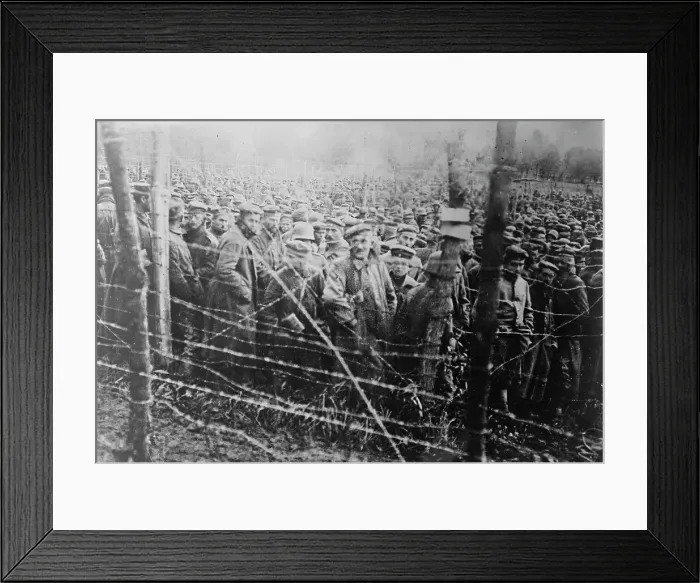 Framed Print : German prisoners, between c1915 and 1918. Creator: Bain News Service Framed Print : German prisoners, between c1915 and 1918. Creator: Bain News Service