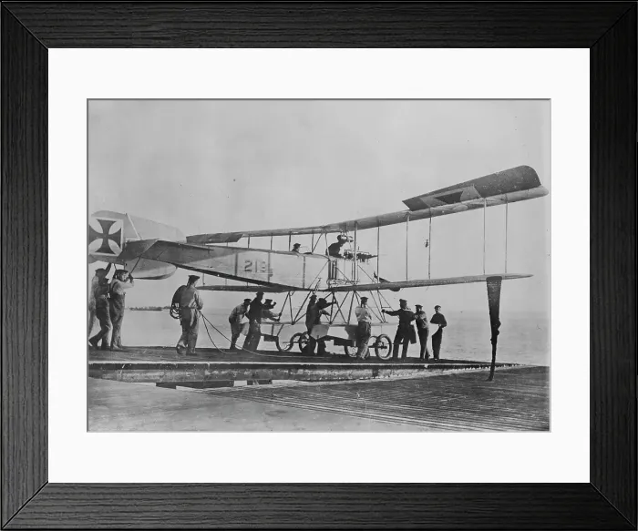 Framed Print : German hydroaeroplane, between c1915 and 1918. Creator: Bain News Service Framed Print : German hydroaeroplane, between c1915 and 1918. Creator: Bain News Service
