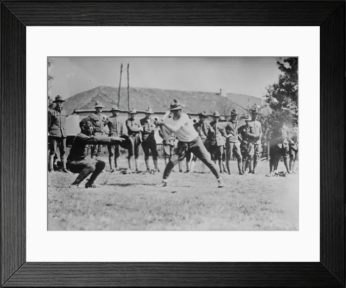 Framed Print : Y.M.C.A. hut in France, soldiers ball game, 1917 or 1918. Creator: Bain News Service Framed Print : Y.M.C.A. hut in France, soldiers ball game, 1917 or 1918. Creator: Bain News Service