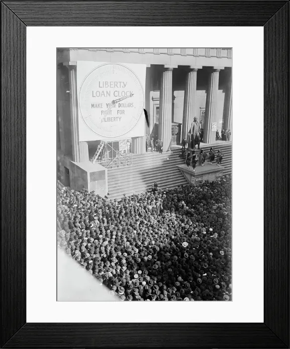 Framed Print : Liberty Bond Meet, (19 Oct 1917?). Creator: Bain News Service Framed Print : Liberty Bond Meet, (19 Oct 1917?). Creator: Bain News Service