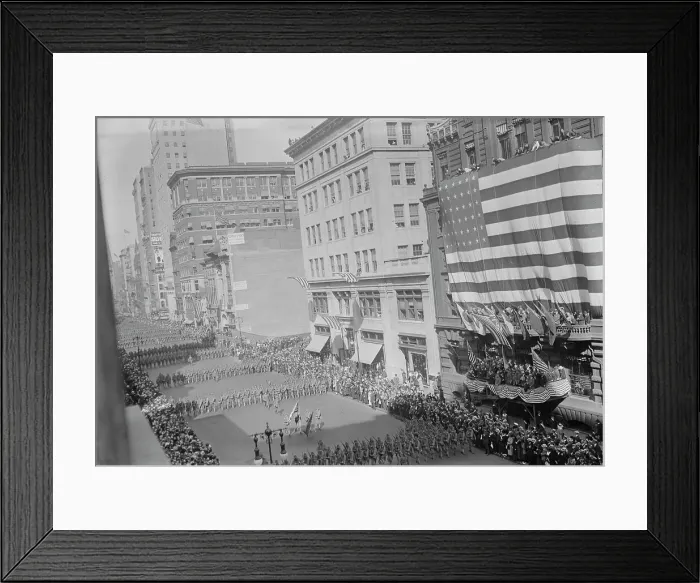 Framed Print : 7th Regt. Departs, 11 Sept 1917. Creator: Bain News Service Framed Print : 7th Regt. Departs, 11 Sept 1917. Creator: Bain News Service