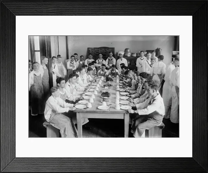 Framed Print : At table, between c1915 and 1918. Creator: Bain News Service Framed Print : At table, between c1915 and 1918. Creator: Bain News Service