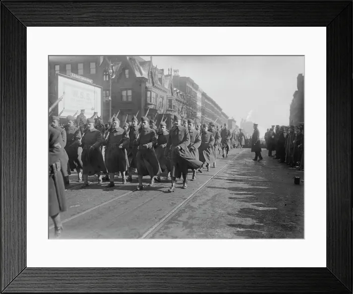 Framed Print : Parade of 308th, 4 Feb 1918. Creator: Bain News Service Framed Print : Parade of 308th, 4 Feb 1918. Creator: Bain News Service