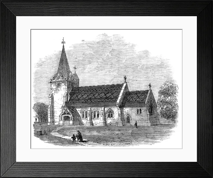 Framed Print : St. Giles's Church, Dallington, Sussex, 1864. Creator: Unknown Framed Print : St. Giles's Church, Dallington, Sussex, 1864. Creator: Unknown