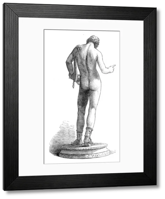 Framed Print : Recent discoveries in the buried city of Pompeii: statuette of Narcissus, 1864. Creator: Unknown Framed Print : Recent discoveries in the buried city of Pompeii: statuette of Narcissus, 1864. Creator: Unknown