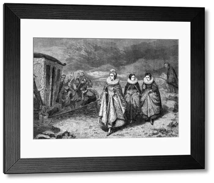 Framed Print : The Queen's Highway in the Sixteenth Century, by J. Hayllar... 1864. Creator: W Thomas. The Queen's Highway in the Sixteenth Century, by J. Hayllar... 1864. Creator: W Thomas Framed Print : The Queen's Highway in the Sixteenth Century, by J. Hayllar... 1864. Creator: W Thomas. The Queen's Highway in the Sixteenth Century, by J. Hayllar... 1864. Creator: W Thomas