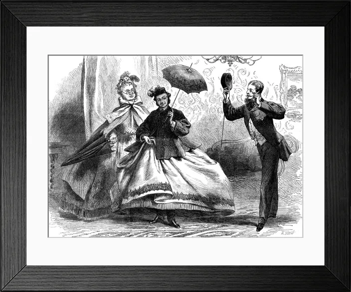 Framed Print : A Pictorial: the First Syllable, 1864. Creator: Mason Jackson Framed Print : A Pictorial: the First Syllable, 1864. Creator: Mason Jackson