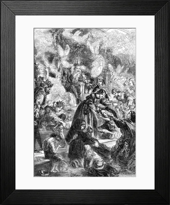 Framed Print : King Cheer - drawn by James Godwin, 1864. Creator: Mason Jackson Framed Print : King Cheer - drawn by James Godwin, 1864. Creator: Mason Jackson