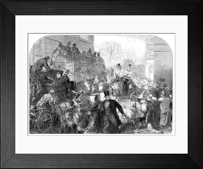 Framed Print : A Block in Park-lane, 1864. Creator: Mason Jackson. A Block in Park-lane, 1864. Creator: Mason Jackson Framed Print : A Block in Park-lane, 1864. Creator: Mason Jackson. A Block in Park-lane, 1864. Creator: Mason Jackson