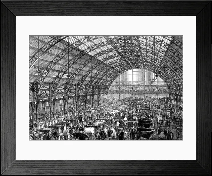Framed Print : The Smithfield Club Cattle Show at the new Agricultural Hall, Islington, 1862. Creator: Unknown Framed Print : The Smithfield Club Cattle Show at the new Agricultural Hall, Islington, 1862. Creator: Unknown