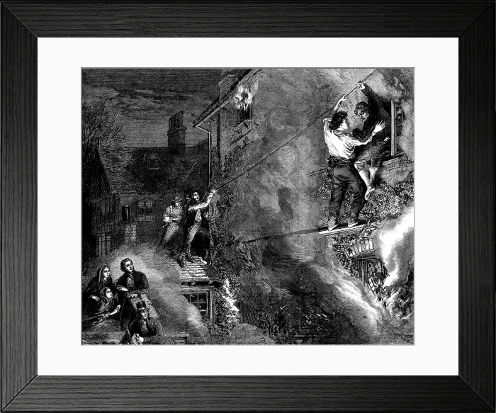 Framed Print : Lord Riverdale's Repentance': George rescuing his grandfather, drawn by A. Hunt, 1862. Creator: Mason Jackson. Lord Riverdale's Repentance': George rescuing his grandfather, drawn by A. Hunt, 1862. Creator: Mason Jackson Framed Print : Lord Riverdale's Repentance': George rescuing his grandfather, drawn by A. Hunt, 1862. Creator: Mason Jackson. Lord Riverdale's Repentance': George rescuing his grandfather, drawn by A. Hunt, 1862. Creator: Mason Jackson