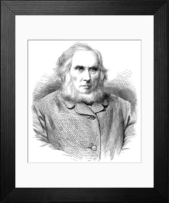 Framed Print : The late Mr. James Sheridan Knowles, 1862. Creator: Unknown Framed Print : The late Mr. James Sheridan Knowles, 1862. Creator: Unknown