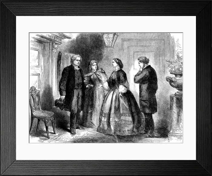 Framed Print : Face to Face': Effie Blount's Explanation, 1862. Creator: Unknown. Face to Face': Effie Blount's Explanation, 1862. Creator: Unknown Framed Print : Face to Face': Effie Blount's Explanation, 1862. Creator: Unknown. Face to Face': Effie Blount's Explanation, 1862. Creator: Unknown