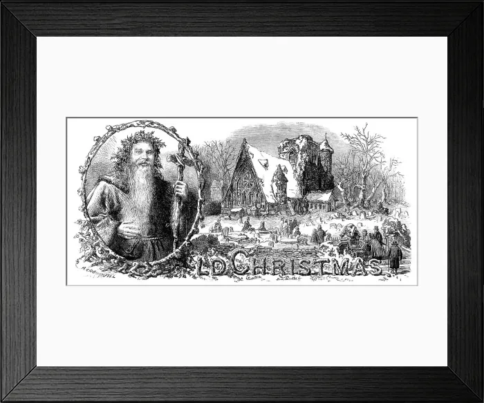 Framed Print : Old Christmas, 1862. Creator: Unknown. Old Christmas, 1862. Creator: Unknown Framed Print : Old Christmas, 1862. Creator: Unknown. Old Christmas, 1862. Creator: Unknown