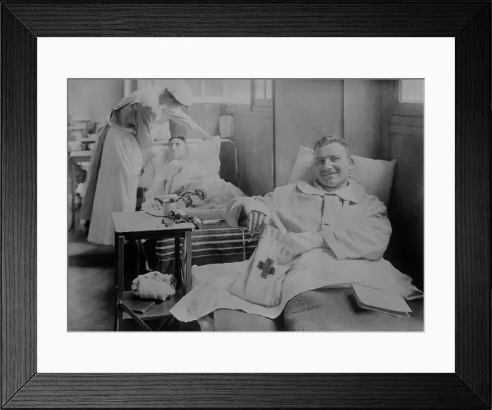 Framed Print : American Field hospital, Auteuil, c1915. Creator: Bain News Service Framed Print : American Field hospital, Auteuil, c1915. Creator: Bain News Service