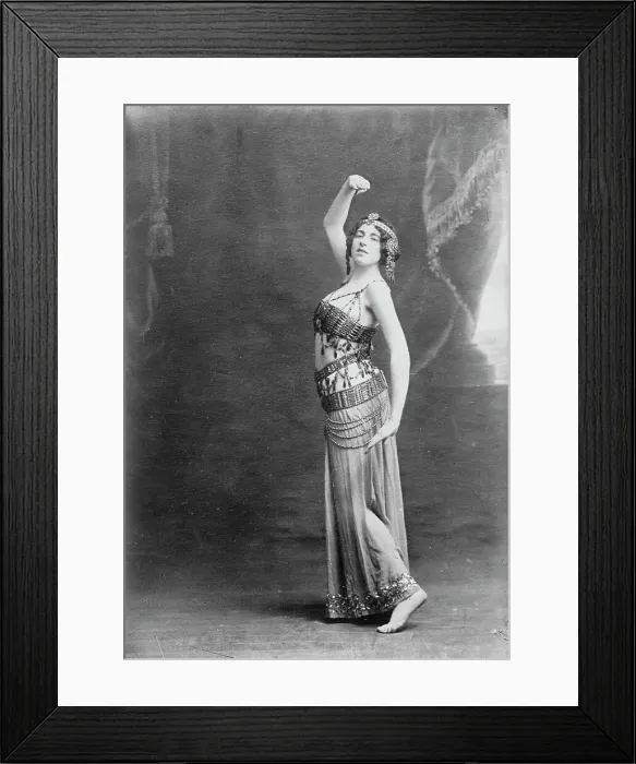 Framed Print : Celia Claud in dance pose, 1910. Creator: Bain News Service Framed Print : Celia Claud in dance pose, 1910. Creator: Bain News Service