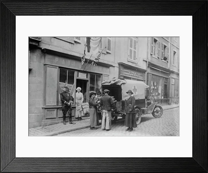 Framed Print : Am'n [i.e. American] Relief, Chambery, between c1915 and c1920. Creator: Bain News Service