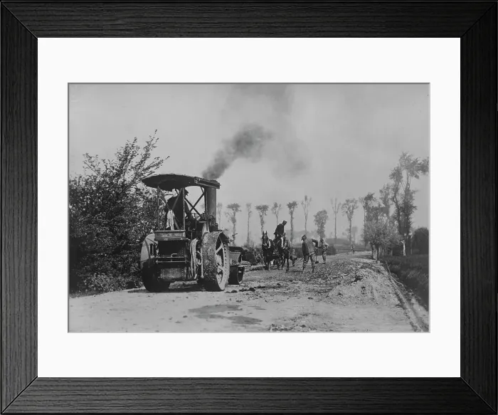 Framed Print : Repairing Belgian Road, 22 Oct 1918. Creator: Bain News Service Framed Print : Repairing Belgian Road, 22 Oct 1918. Creator: Bain News Service