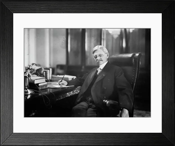 Framed Print : Thomas R. Marshall in office, 1913. Creator: Bain News Service Framed Print : Thomas R. Marshall in office, 1913. Creator: Bain News Service