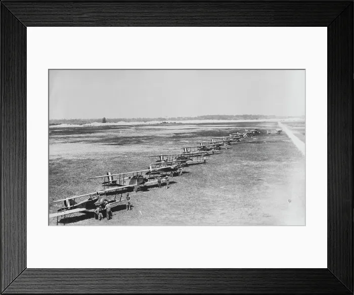 Framed Print : Marines flying field, Miami, 1918. Creator: Bain News Service Framed Print : Marines flying field, Miami, 1918. Creator: Bain News Service