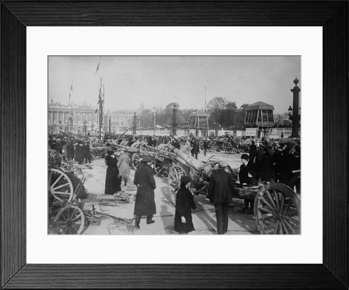 Framed Print : Trophies, Place de la Concorde, 1918 or 1919. Creator: Bain News Service Framed Print : Trophies, Place de la Concorde, 1918 or 1919. Creator: Bain News Service