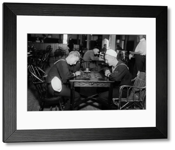 Framed Print : YMCA hut, New York, 1918. Creator: Bain News Service Framed Print : YMCA hut, New York, 1918. Creator: Bain News Service