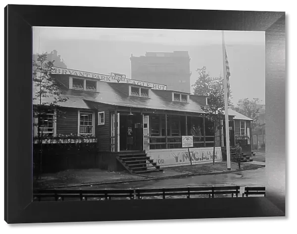 Y.M.C.A. hut, Bryant Park, 1918. Creator: Bain News Service