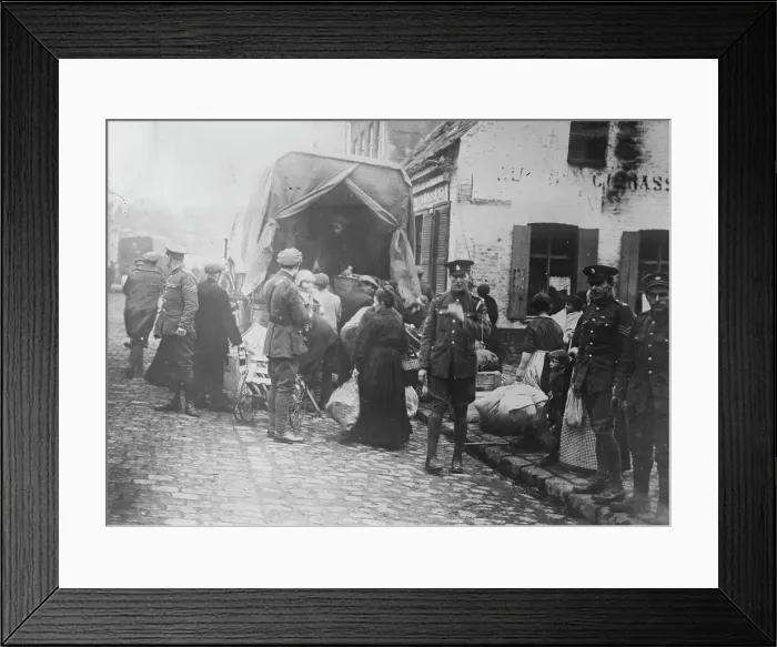 Framed Print : Returning French Refugees, 1918 or 1919. Creator: Bain News Service Framed Print : Returning French Refugees, 1918 or 1919. Creator: Bain News Service