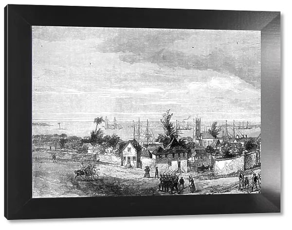 The town and port of Nassau, New Providence, Bahama Islands, 1864. Creator: Mason Jackson