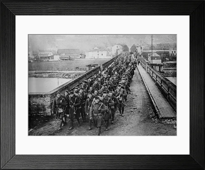 Framed Print : U.S. Army enters Germany, Dec 1918. Creator: Bain News Service Framed Print : U.S. Army enters Germany, Dec 1918. Creator: Bain News Service