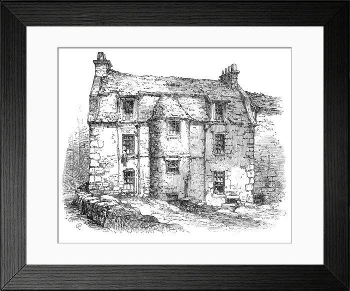 Framed Print : The birthplace of David Roberts, Edinburgh, 1864. Creator: Unknown Framed Print : The birthplace of David Roberts, Edinburgh, 1864. Creator: Unknown