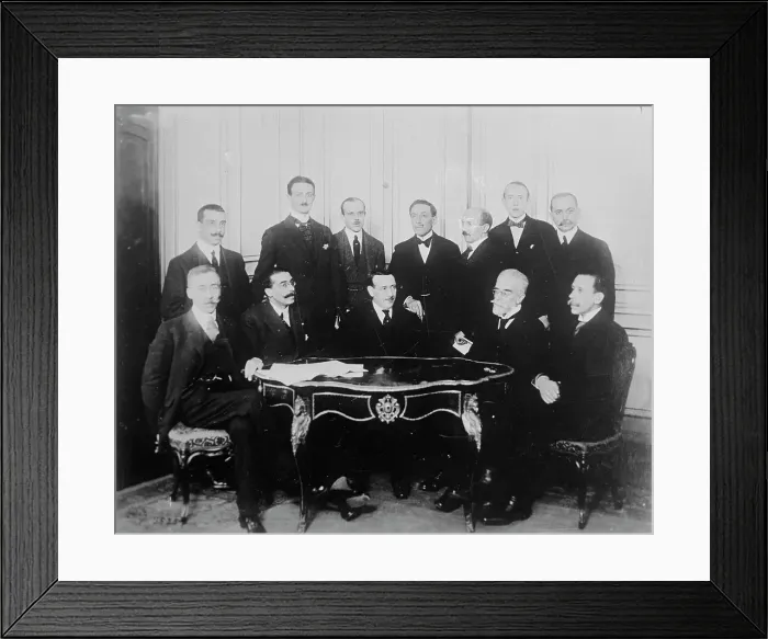 Framed Print : Portuguese Peace Com'n, 11 Jan 1919. Creator: Bain News Service Framed Print : Portuguese Peace Com'n, 11 Jan 1919. Creator: Bain News Service