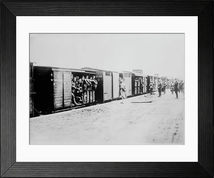 Framed Print : U.S. soldiers in France, 6 Apr 1918. Creator: Bain News Service Framed Print : U.S. soldiers in France, 6 Apr 1918. Creator: Bain News Service