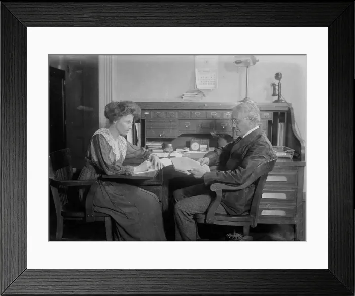 Framed Print : Iva Shuster -- Judge F.B. House, 1917. Creator: Bain News Service Framed Print : Iva Shuster -- Judge F.B. House, 1917. Creator: Bain News Service