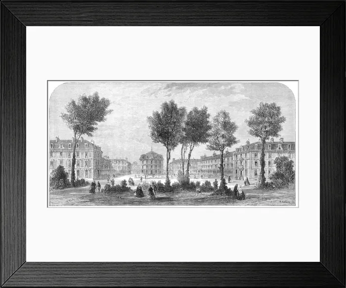 Framed Print : Refuge for the aged at Auteuil, near Paris, 1864. Creator: Mason Jackson Framed Print : Refuge for the aged at Auteuil, near Paris, 1864. Creator: Mason Jackson