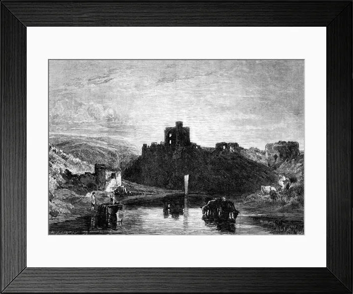 Framed Print : Norham Castle, from the photographed edition of the Liber Studiorum, by J. M. W. Turner, 1864. Creator: W. J. Linton. Norham Castle, from the photographed edition of the Liber Studiorum, by J. M. W. Turner, 1864 Framed Print : Norham Castle, from the photographed edition of the Liber Studiorum, by J. M. W. Turner, 1864. Creator: W. J. Linton. Norham Castle, from the photographed edition of the Liber Studiorum, by J. M. W. Turner, 1864