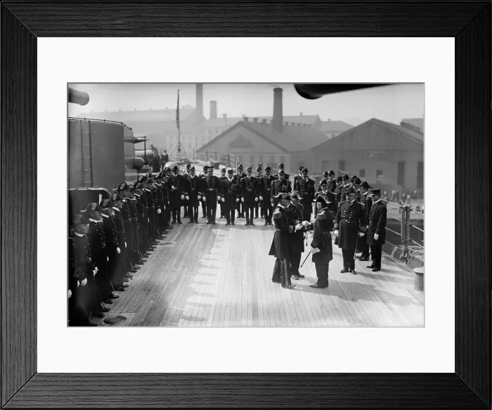 Framed Print : Fletcher and Badger shaking hands, between c1910 and c1915. Creator: Bain News Service Framed Print : Fletcher and Badger shaking hands, between c1910 and c1915. Creator: Bain News Service
