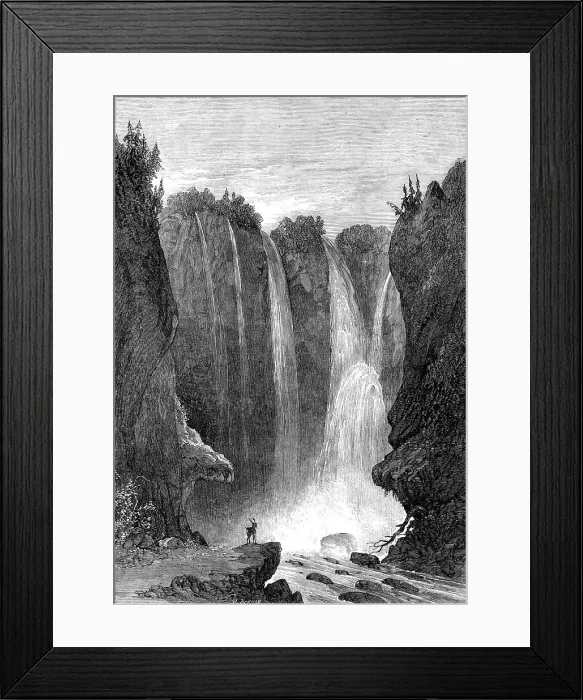 Framed Print : Peyton Falls, Alleghany County, Virginia, 1864. Creator: Mason Jackson Framed Print : Peyton Falls, Alleghany County, Virginia, 1864. Creator: Mason Jackson