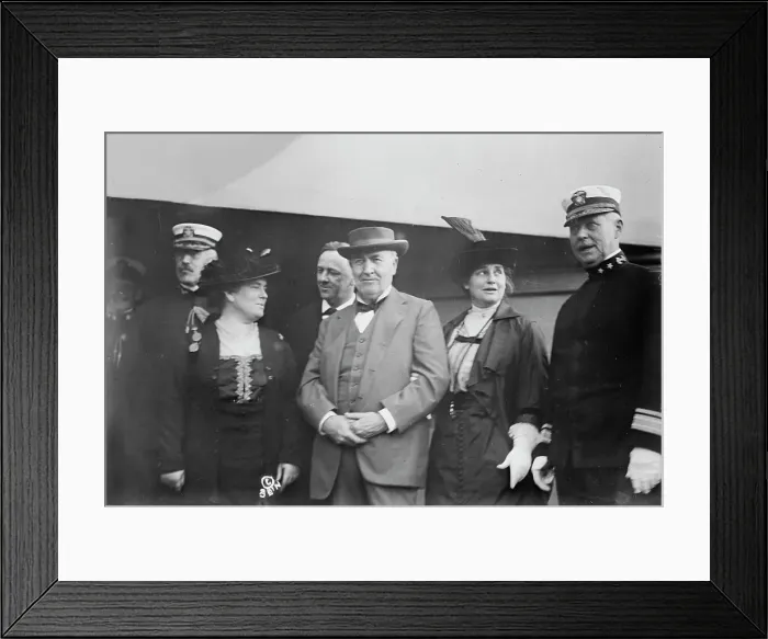 Framed Print : Josephus Daniels & wife, Thos. Edison & wife, 1914. Creator: Bain News Service. Josephus Daniels & wife, Thos. Edison & wife, 1914. Creator: Bain News Service Framed Print : Josephus Daniels & wife, Thos. Edison & wife, 1914. Creator: Bain News Service. Josephus Daniels & wife, Thos. Edison & wife, 1914. Creator: Bain News Service