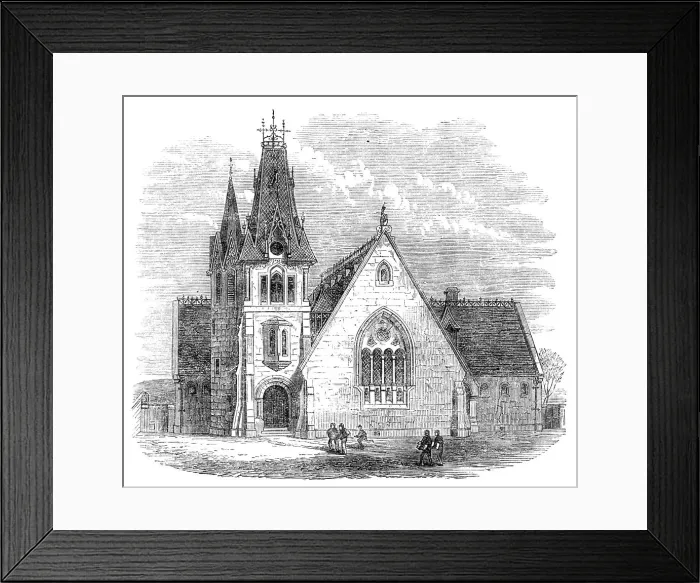 Framed Print : New free school, Holburn-Street, Aberdeen, 1864. Creator: Unknown Framed Print : New free school, Holburn-Street, Aberdeen, 1864. Creator: Unknown