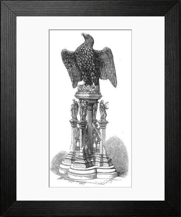 Framed Print : The Eagle lectern in New College Chapel, Oxford, 1864. Creator: Unknown Framed Print : The Eagle lectern in New College Chapel, Oxford, 1864. Creator: Unknown