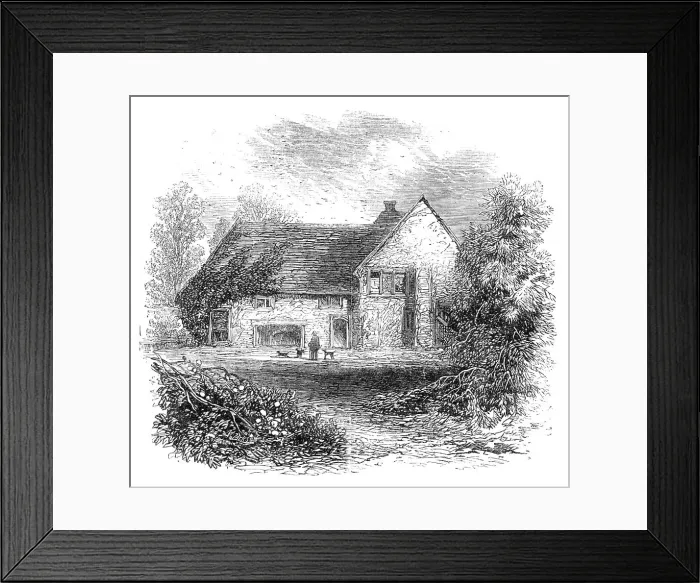 Framed Print : The British Association at Bath: remains of Vallis manor-house, 1864. Creator: Unknown Framed Print : The British Association at Bath: remains of Vallis manor-house, 1864. Creator: Unknown