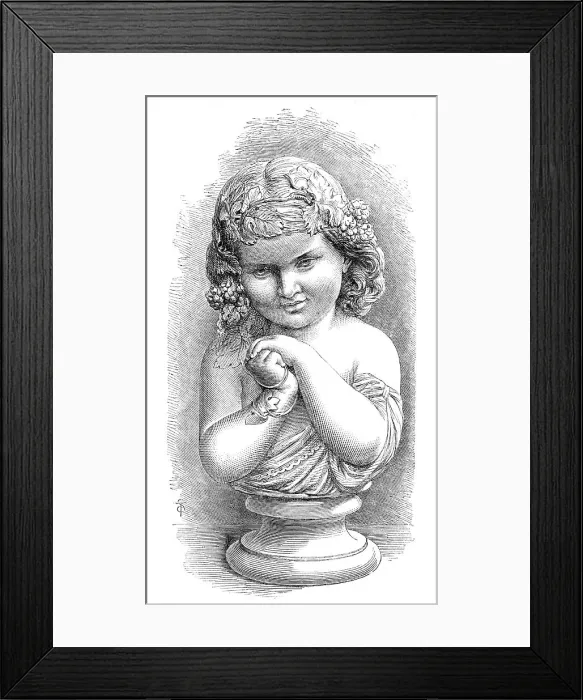 Framed Print : The Hop Queen, sculptured by G. Halse, in the Exhibition of the British Institution, 1864. F Creator: Unknown. The Hop Queen, sculptured by G. Halse, in the Exhibition of the British Institution, 1864. F Creator: Unknown Framed Print : The Hop Queen, sculptured by G. Halse, in the Exhibition of the British Institution, 1864. F Creator: Unknown. The Hop Queen, sculptured by G. Halse, in the Exhibition of the British Institution, 1864. F Creator: Unknown