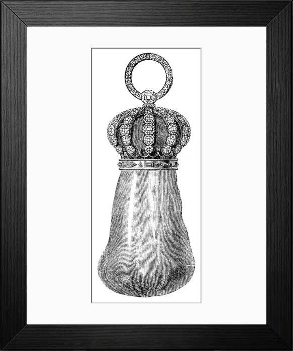 Framed Print : The Loan Collection, South-Kensington: Largest known pearl, 1862. Creator: Unknown Framed Print : The Loan Collection, South-Kensington: Largest known pearl, 1862. Creator: Unknown
