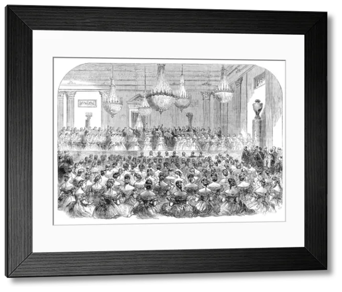 Framed Print : Visit of the Prince and Princess of Wales to Denmark: concert at Christiansborg Palace... 1864. Creator: Unknown Framed Print : Visit of the Prince and Princess of Wales to Denmark: concert at Christiansborg Palace... 1864. Creator: Unknown