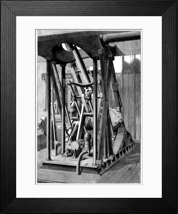 Framed Print : The International Exhibition: marine engine by Messrs. Escher, Wyss, and Co. of Zurich... 1862. Creator: Unknown Framed Print : The International Exhibition: marine engine by Messrs. Escher, Wyss, and Co. of Zurich... 1862. Creator: Unknown