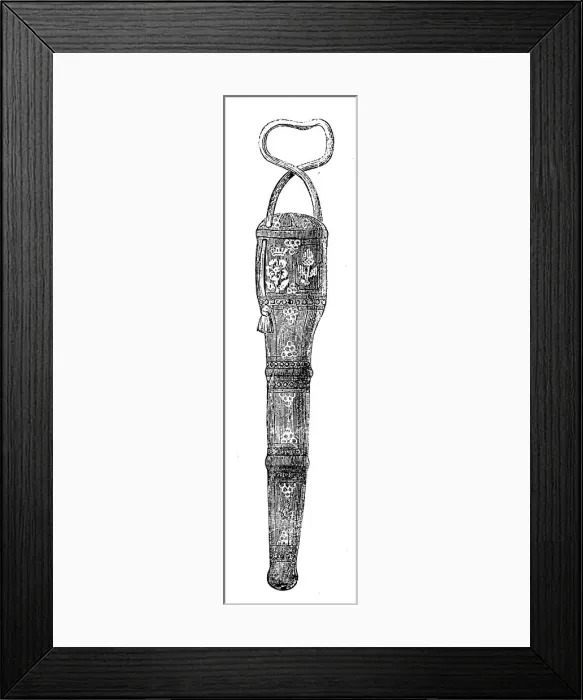 Framed Print : The Loan Collection, South-Kensington: Pen-case of Henry VI. 1862. Creator: Unknown Framed Print : The Loan Collection, South-Kensington: Pen-case of Henry VI. 1862. Creator: Unknown