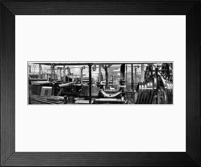 Framed Print : The International Exhibition: group of objects in steel exhibited by Mr. Krupp, of Essen... 1862. Creator: Unknown Framed Print : The International Exhibition: group of objects in steel exhibited by Mr. Krupp, of Essen... 1862. Creator: Unknown