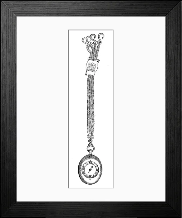 Framed Print : The Loan Collection, South-Kensington: Oliver Cromwell's watch, 1862. Creator: Unknown Framed Print : The Loan Collection, South-Kensington: Oliver Cromwell's watch, 1862. Creator: Unknown