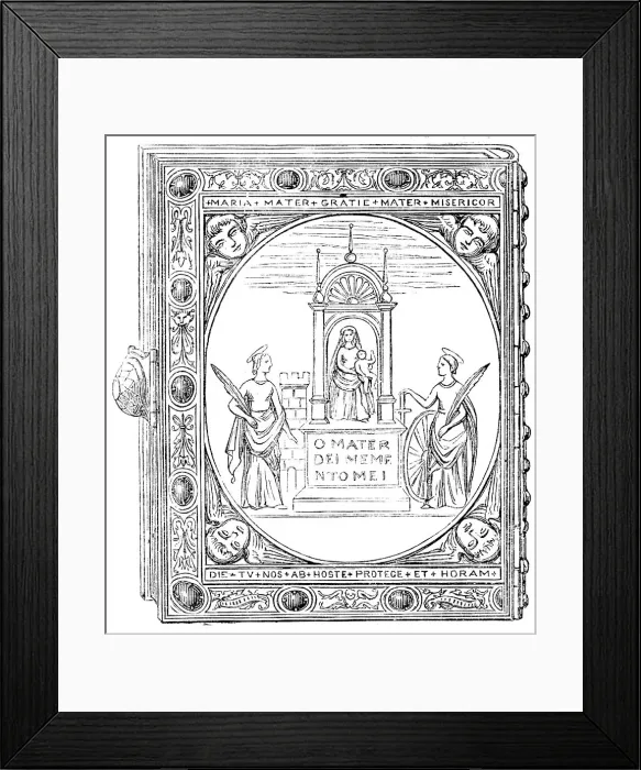 Framed Print : The Loan Collection, South-Kensington: Missal of Claude, Queen of Francis I. 1862. Creator: Unknown Framed Print : The Loan Collection, South-Kensington: Missal of Claude, Queen of Francis I. 1862. Creator: Unknown
